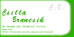 csilla brancsik business card